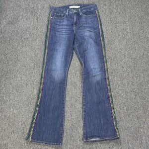 Levi's Signature Mid-Rise Bootcut‎ Embellished Beaded Jeans Women's Size 4